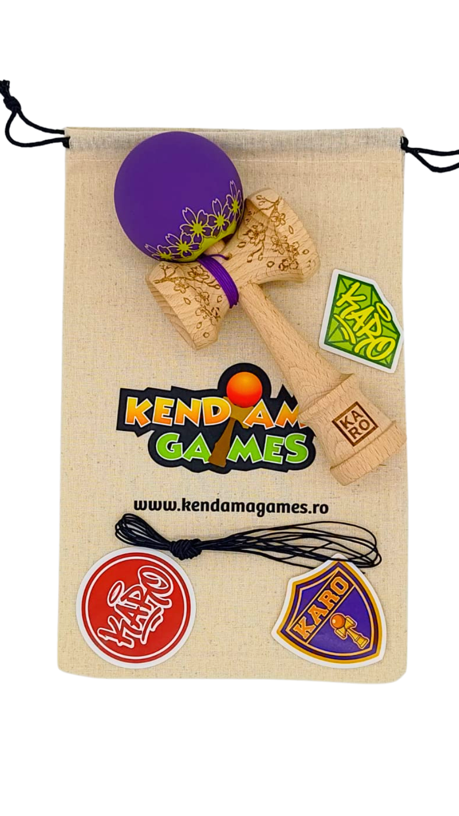 Kendama Karo Sakura Mystic Purple V2 2026 Cupe Mari   - Image 3